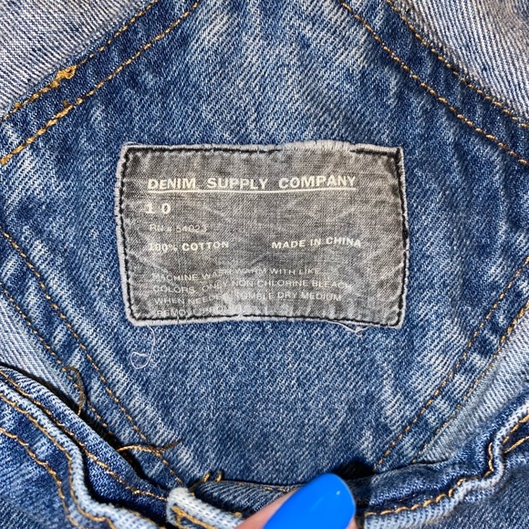 Denim Supply Company Jean Overall Dress Size 10 - Picture 4 of 6